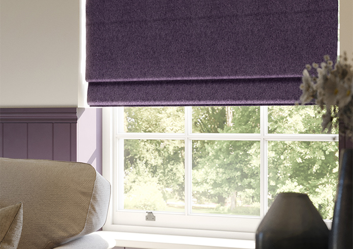 Wexley, Midnight Plum - Roman Blind - Image 5